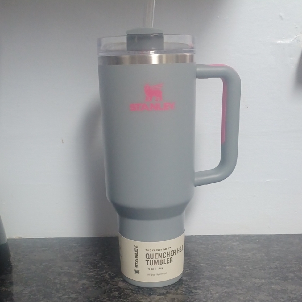 Stanley Pink and Gray Quencher Tumbler